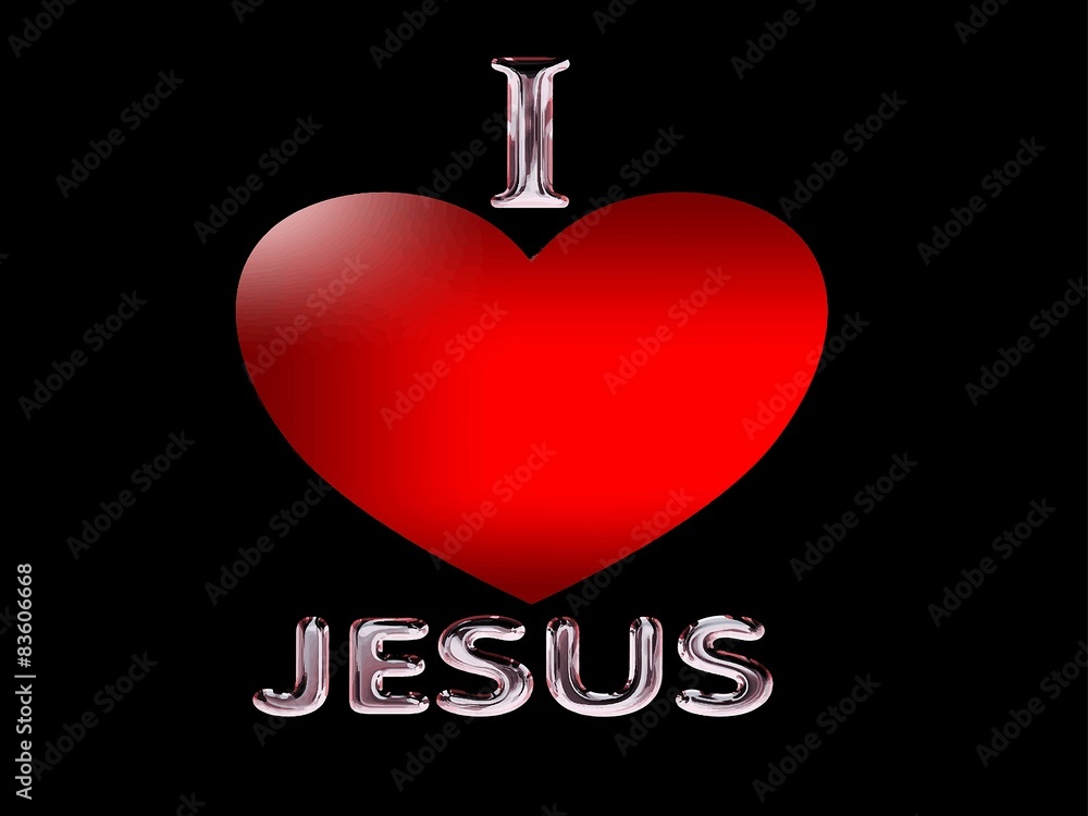 I Love Jesus pin with the Holy Bible Stock Photo  Alamy