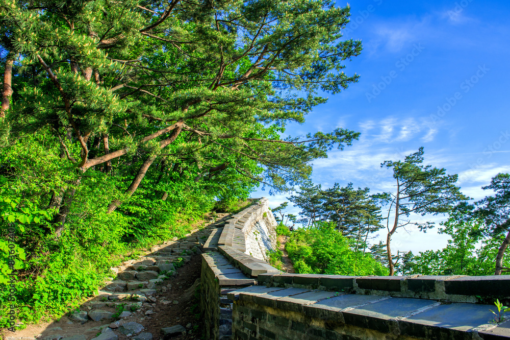Namhansanseong Fortress in Korea, UNESCO World Heritage site.