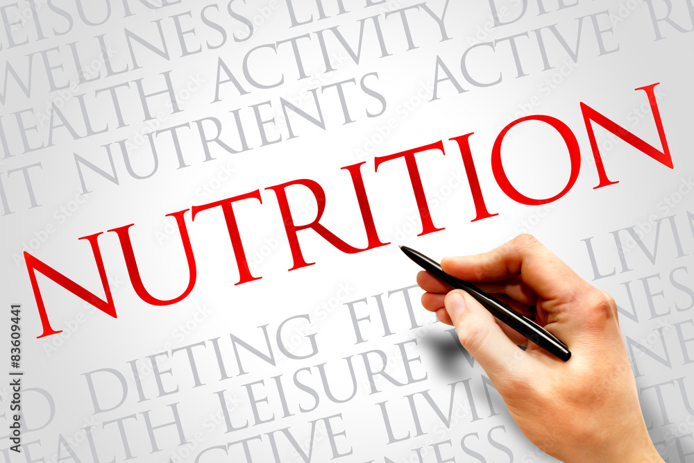 Nutrition word cloud, fitness, sport, health concept Nutrition word cloud, fitness, sport, health concept