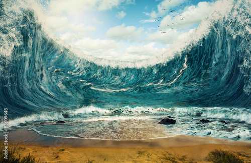 Fototapeta Naklejka Na Ścianę i Meble -  Huge waves