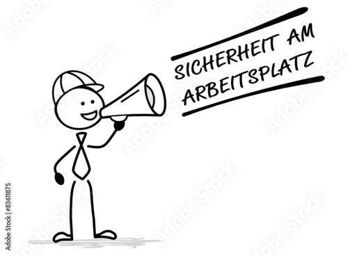 Strichmännchen Arbeitssicherheit