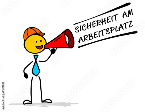 Strichmännchen Arbeitssicherheit