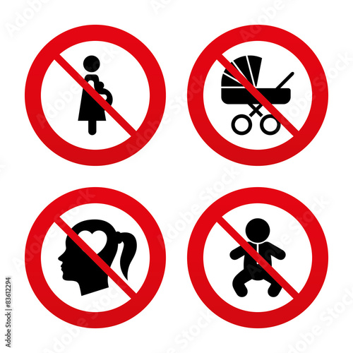 Maternity icons. Baby infant, pregnancy, buggy.