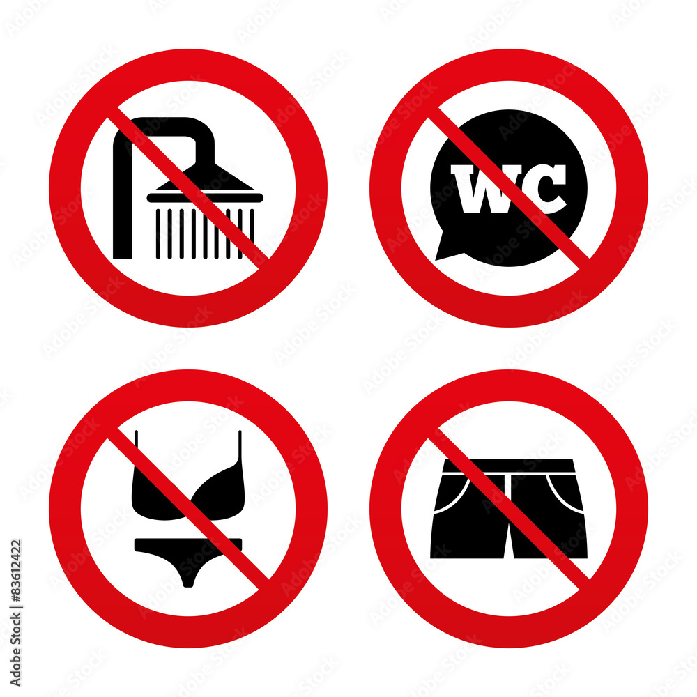Swimming pool icons. Shower and swimwear signs. Swimming pool icons. Shower and swimwear signs.