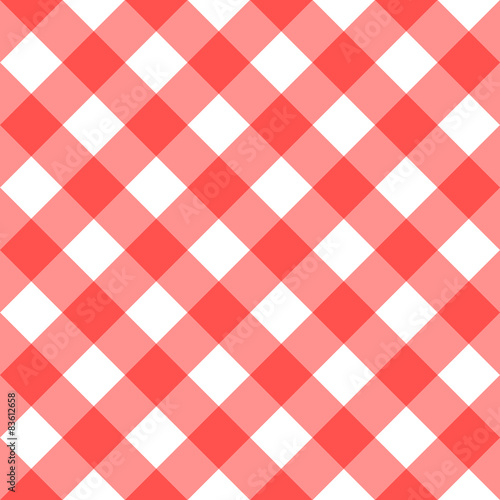 Red Tablecloth Multiply Colors Pattern
