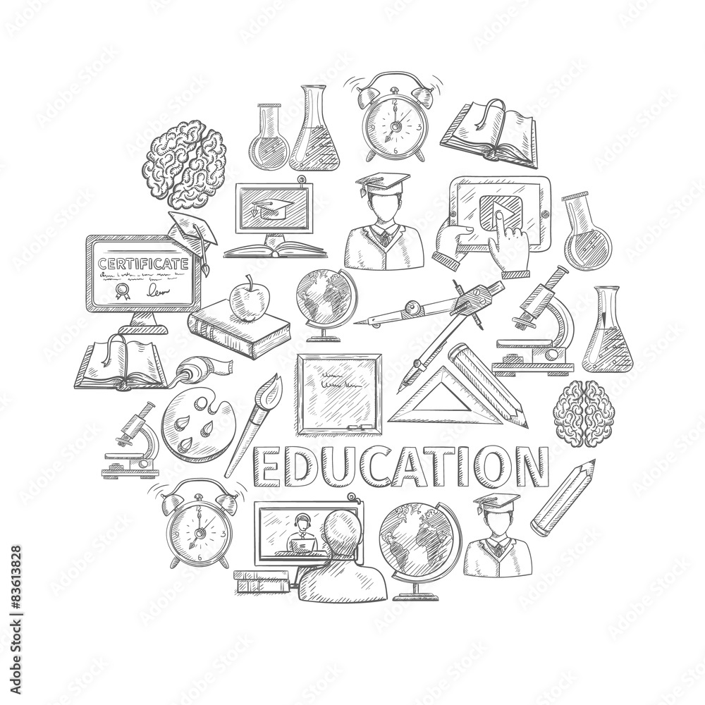 Education Concept Sketch Education Concept Sketch