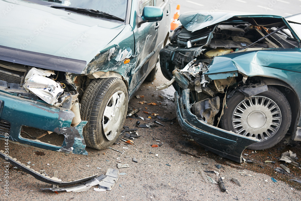 road car crash collision in urban street road car crash collision in urban street