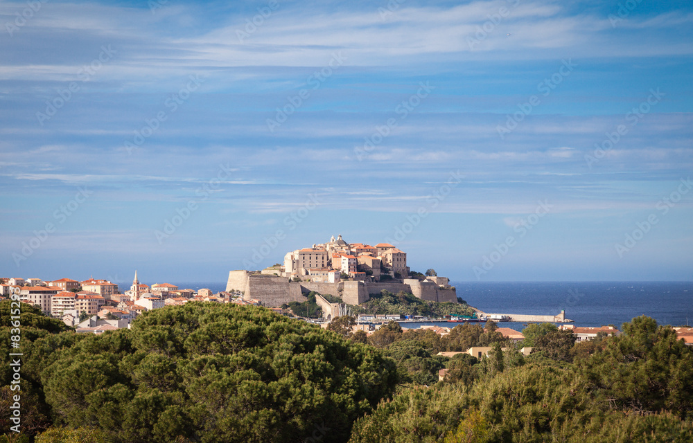 Blick auf Calv, Korsika
