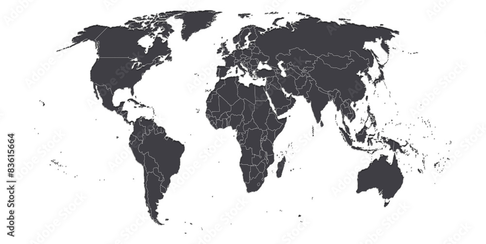 Fototapeta Weltkarte als Hintergrund