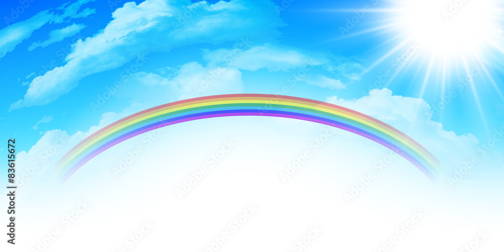 空　虹　背景