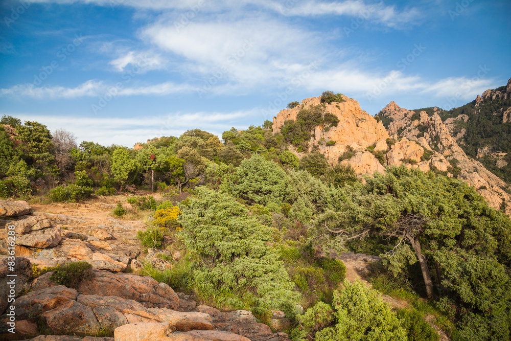 Landschaften und Küsten bei Porto, Korsika