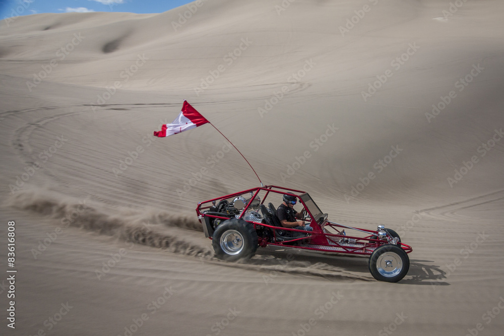 Dune buggy top sand dunes