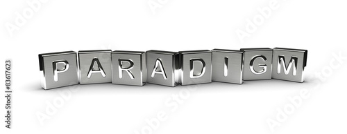 Foto Metal Paradigm Text