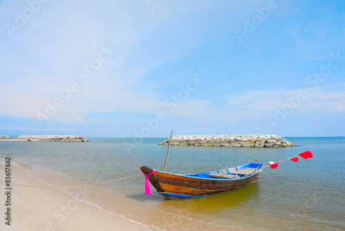 fishing boat on the beach, Thailand