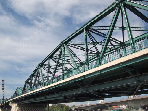 Fototapeta Naklejka Na Ścianę i Meble -  Steel Bridge(Industrial Ring Road Bridge), Bangkok,Thailand