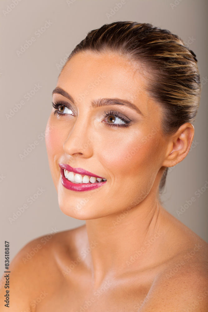 young woman with beautiful makeup young woman with beautiful makeup