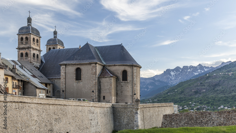 Church Notre Dame and Saint Nicolas in Briancon Church Notre Dame and Saint Nicolas in Briancon
