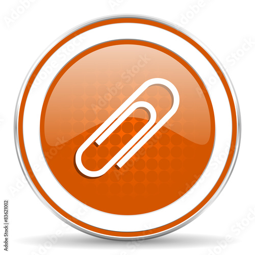 paperclip orange icon