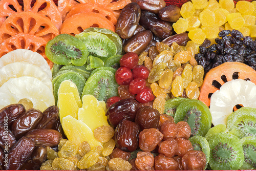 Fototapeta Naklejka Na Ścianę i Meble -  Group of dried fruits background