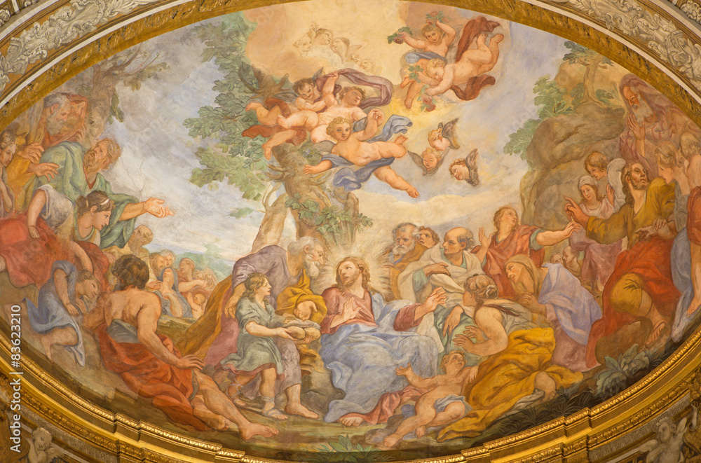 Rome - The fresco of The Miracle of Multiplication