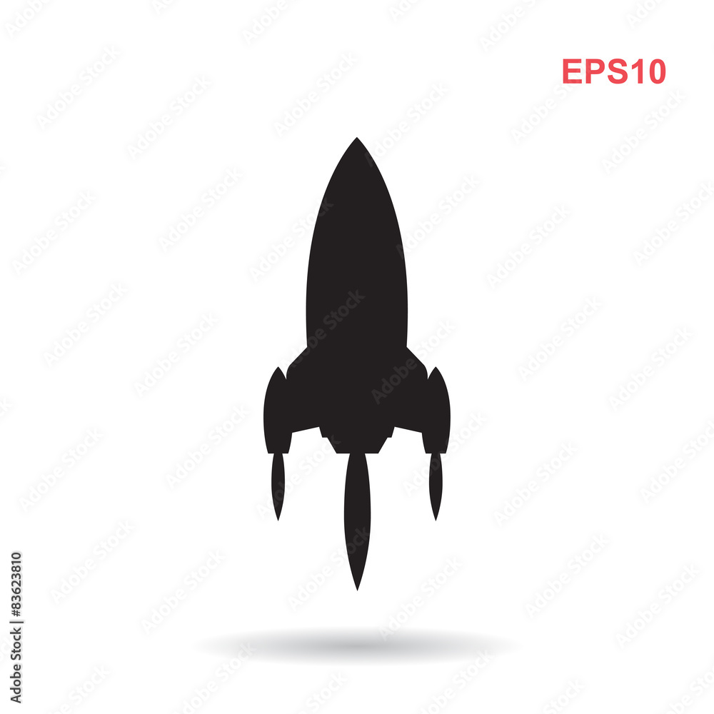 Fototapeta premium Rocket icon. Vector Eps 10