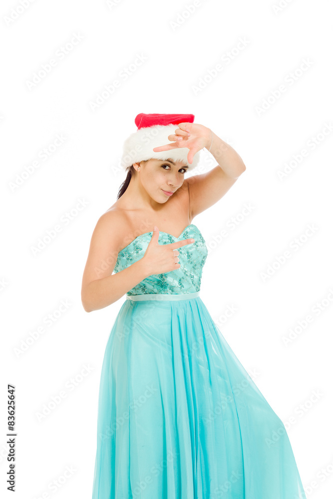 Model isolated framing with fingers Model isolated framing with fingers