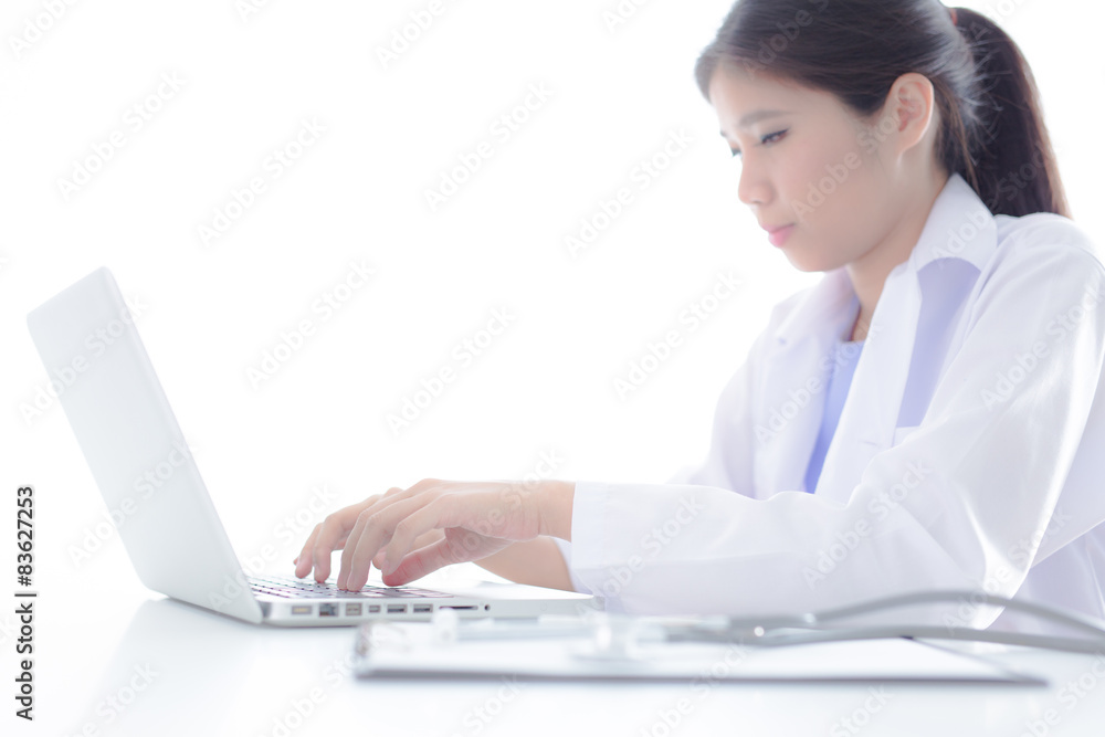 Young and professional doctor working in office Young and professional doctor working in office