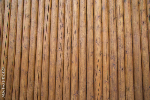 High wooden fence