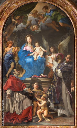 Rome - Madonna Enthroned with SS Charles Borromeo and Ignatius