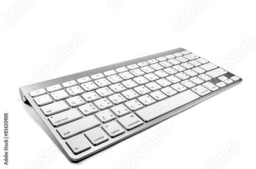 White and Silver Keyboard