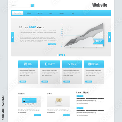 Website Template Vector DEsign
