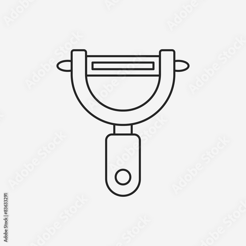 Peeler line icon