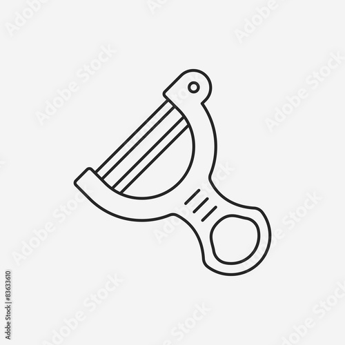 Peeler line icon