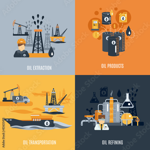 Oil Industry Flat Icon