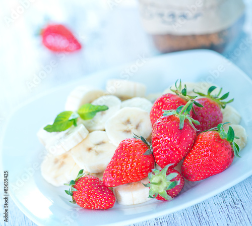 strawberry with banana