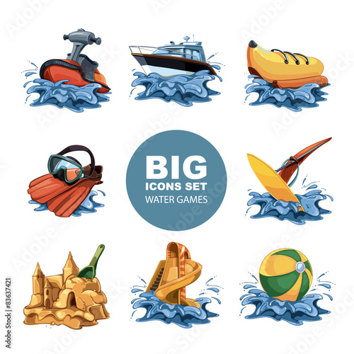 Water Games. The Big Icon set