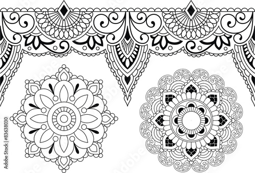 Mandalas und Spitze 