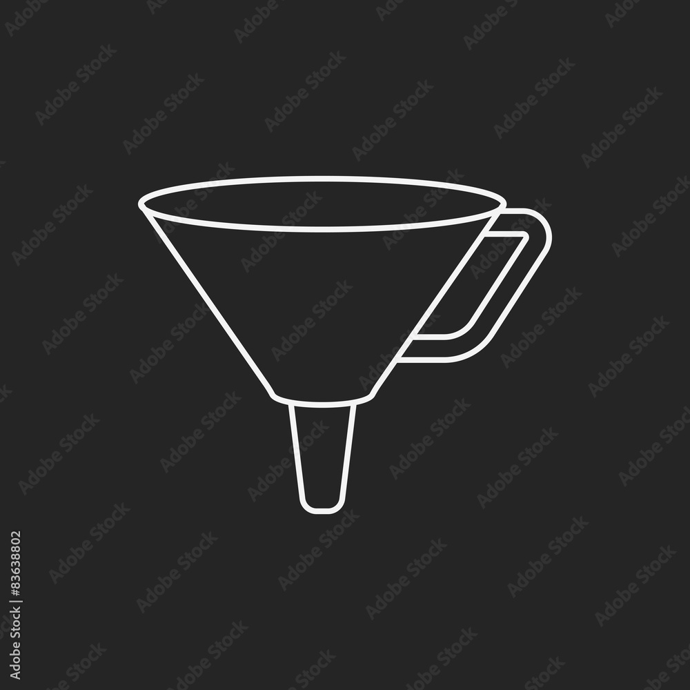 Funnel line icon Funnel line icon
