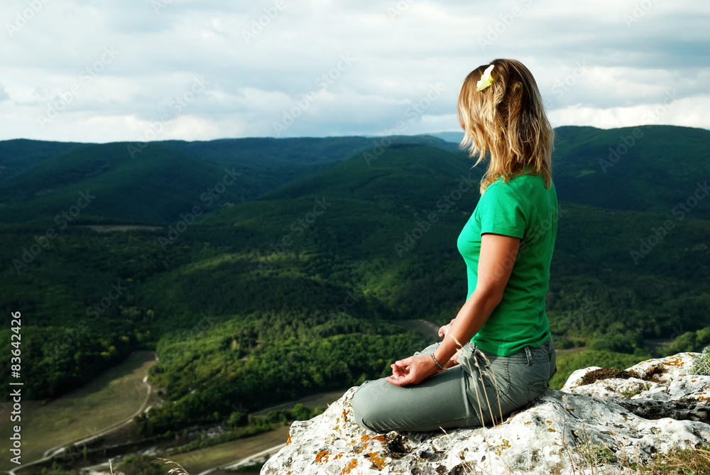 woman meditation