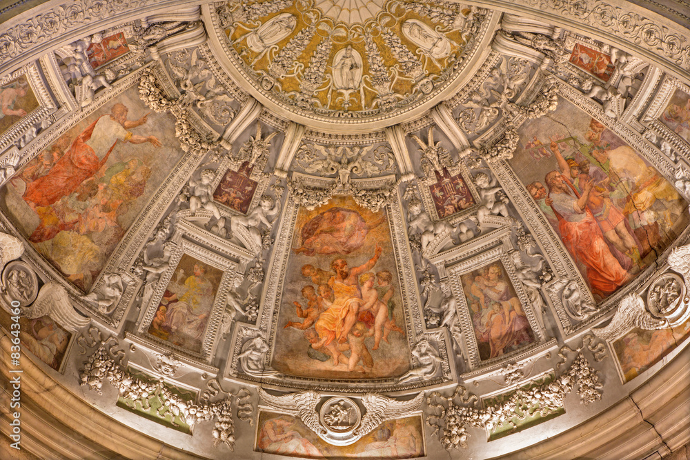Rome - side apse in church San Pietro in Montorio.