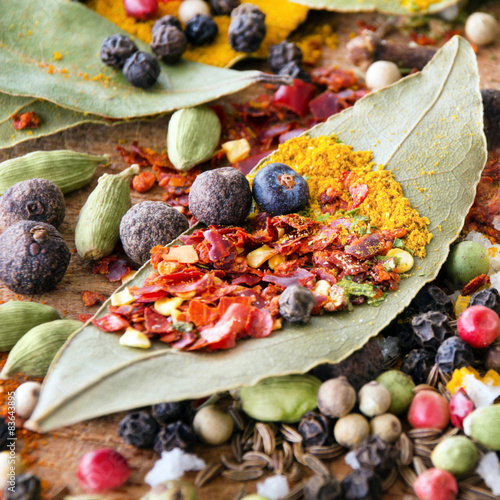 Spices and herbs photo