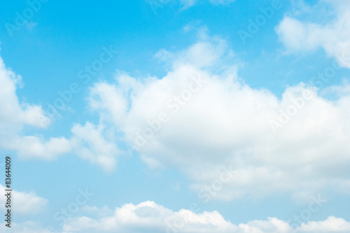 blue sky with cloud closeup