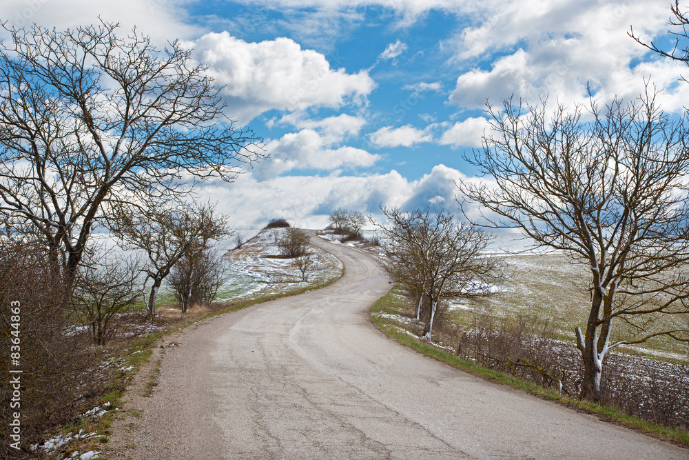 Slovakia - The road in the spring country 