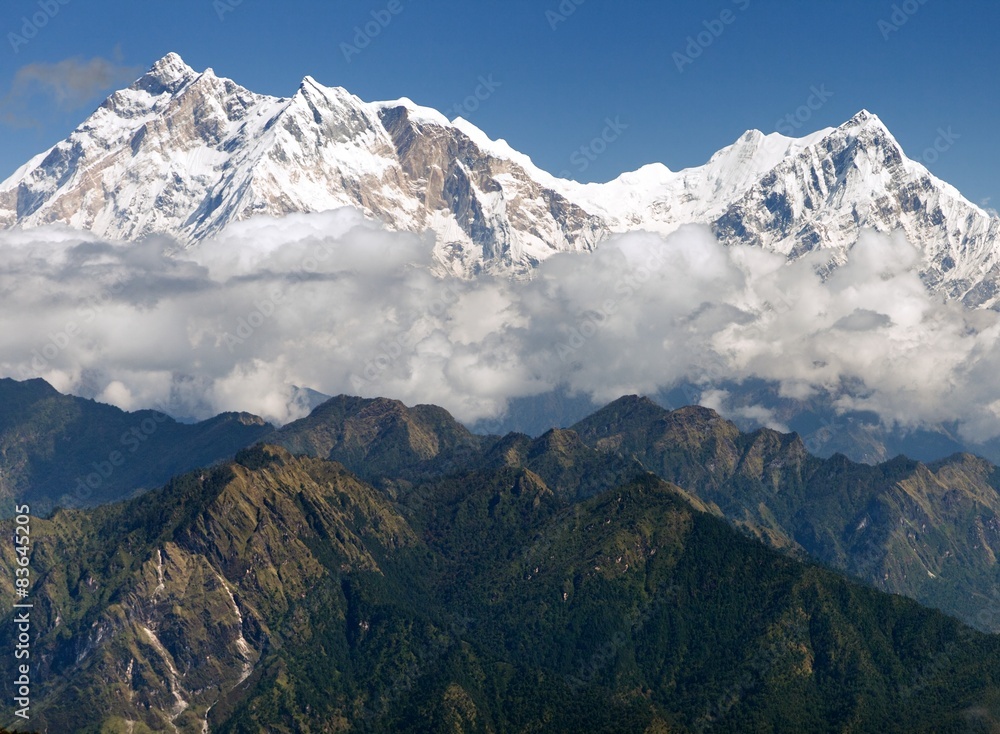 view of Annapurna Himal from Jaljala pass - Nepal