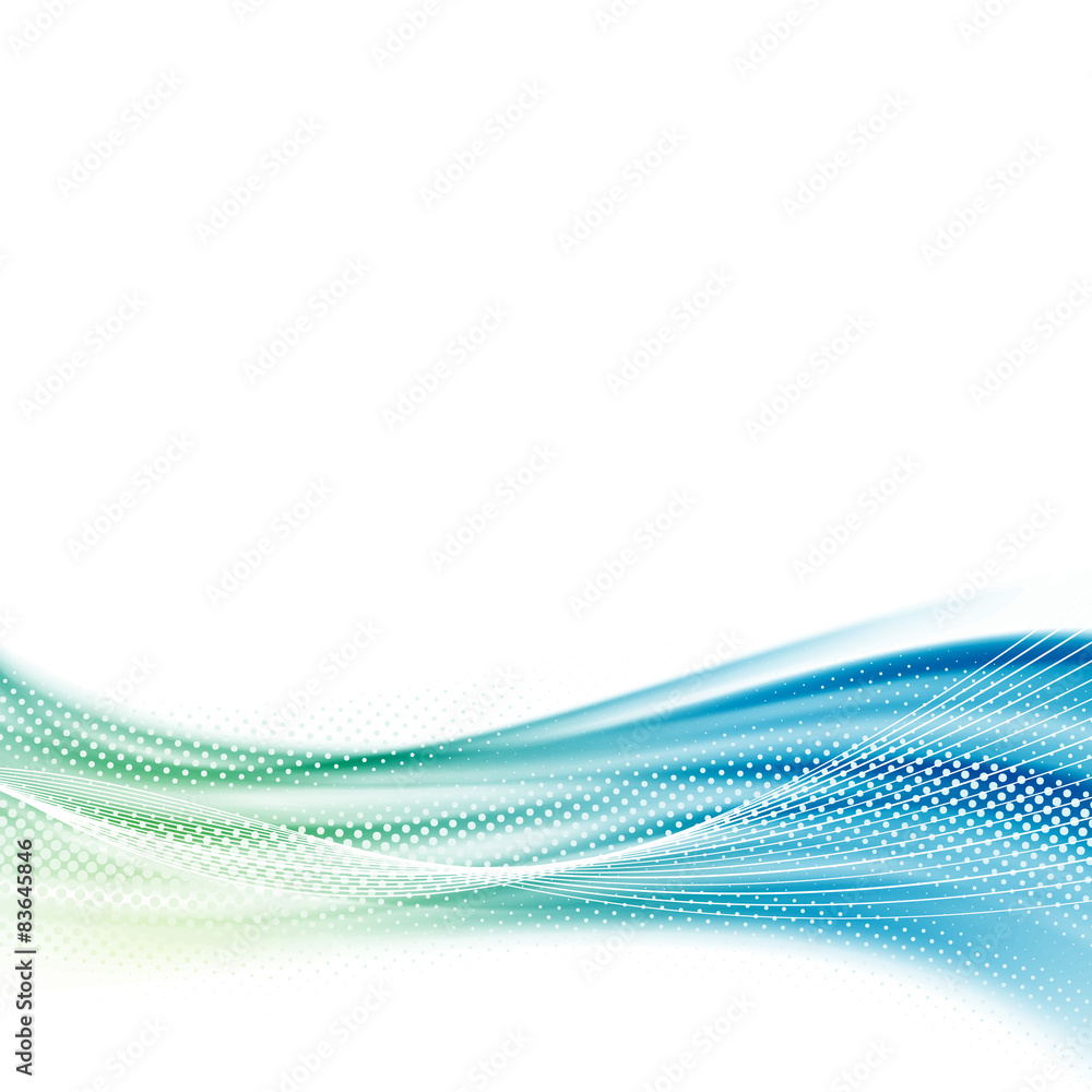 Fototapeta premium Bright smooth satin swoosh wave background template