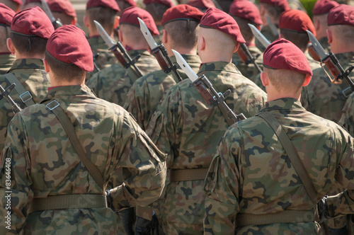 Polish Army in Bielsko-Biala, Poland