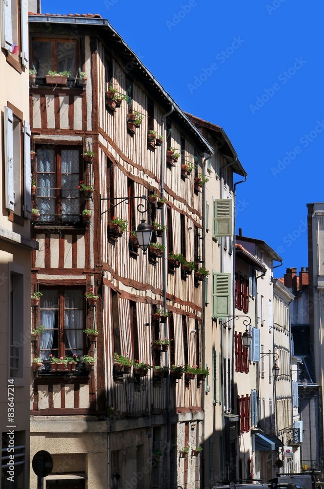 Fototapeta premium Vieux quartiers à Limoges .(Haute-Vienne)