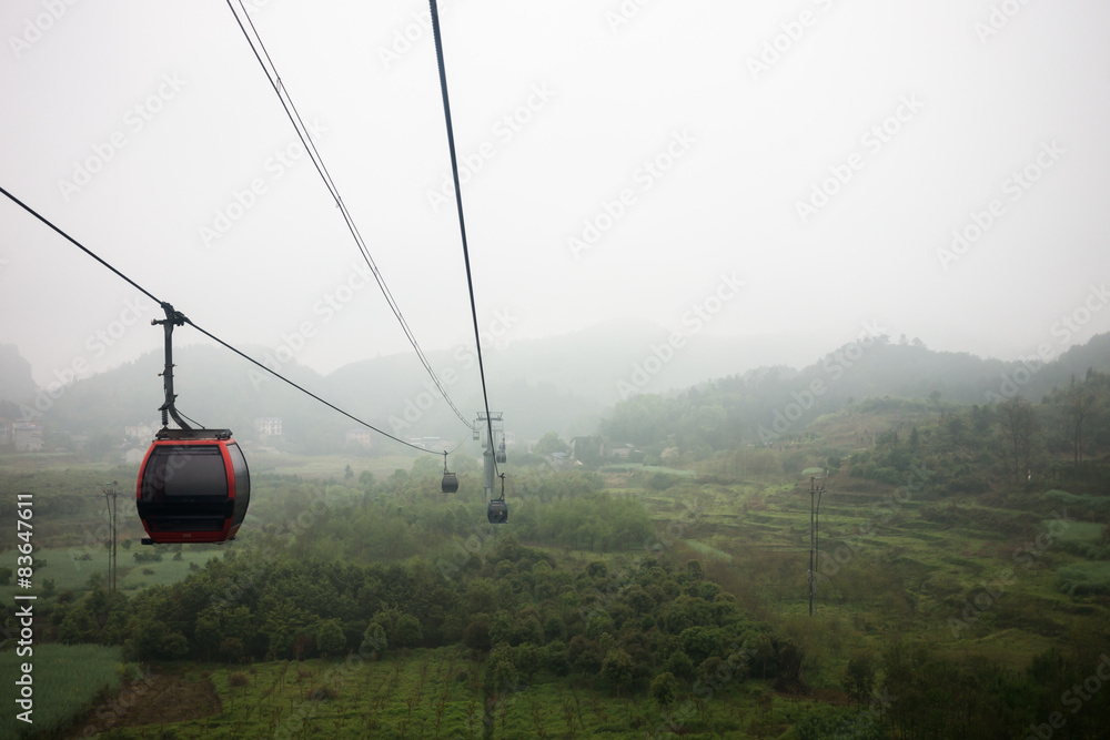 Cable car/ ropeway to tianmen mountain