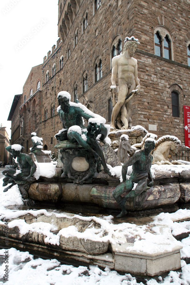 Obraz premium Firenze sotto la neve.