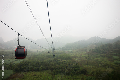 Cable car/ ropeway to tianmen mountain